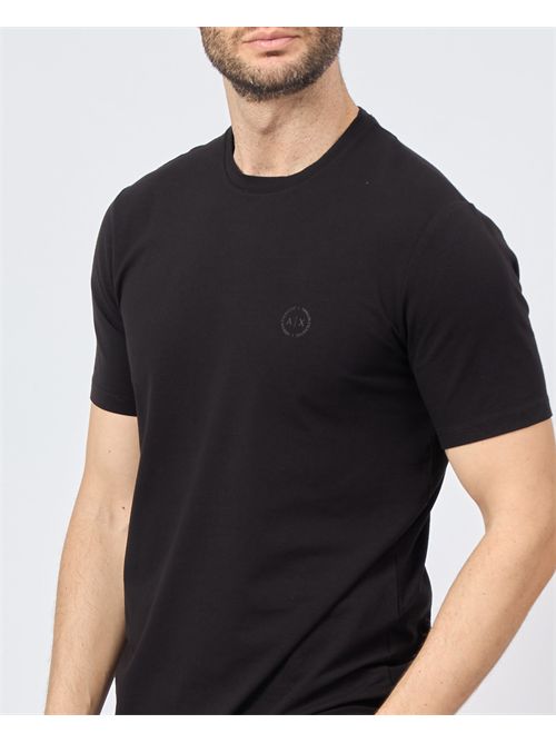 T-shirt nera Armani Exchange regular fit in jersey ARMANI EXCHANGE | 8NZT84-Z8M9Z1200